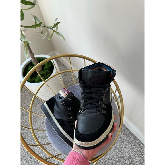 Gucci Leon leather High Top Men boots/sneakers main image 4